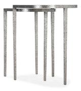 Chapman - Metal Nesting Tables - Pearl Silver