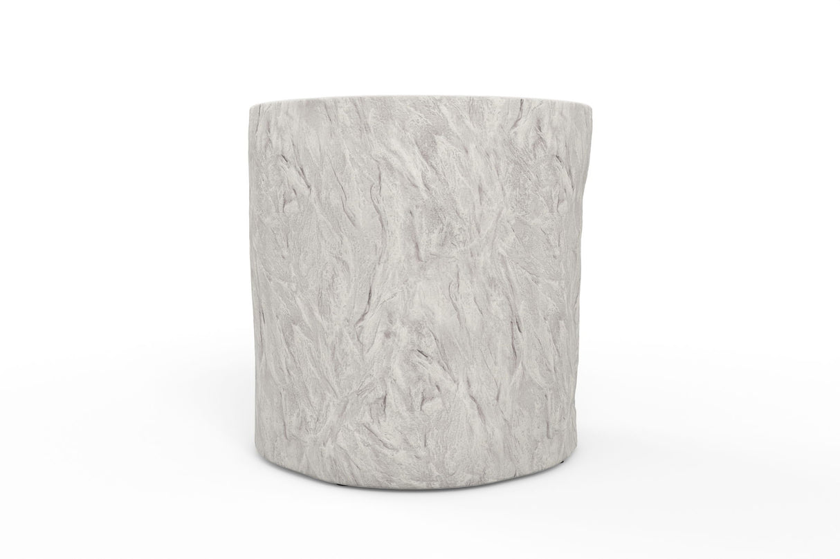 Bazaar - Antique Round End Table - Beige