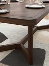 Dilenno - Rectangular Dining Room Extension Table - Dark Brown
