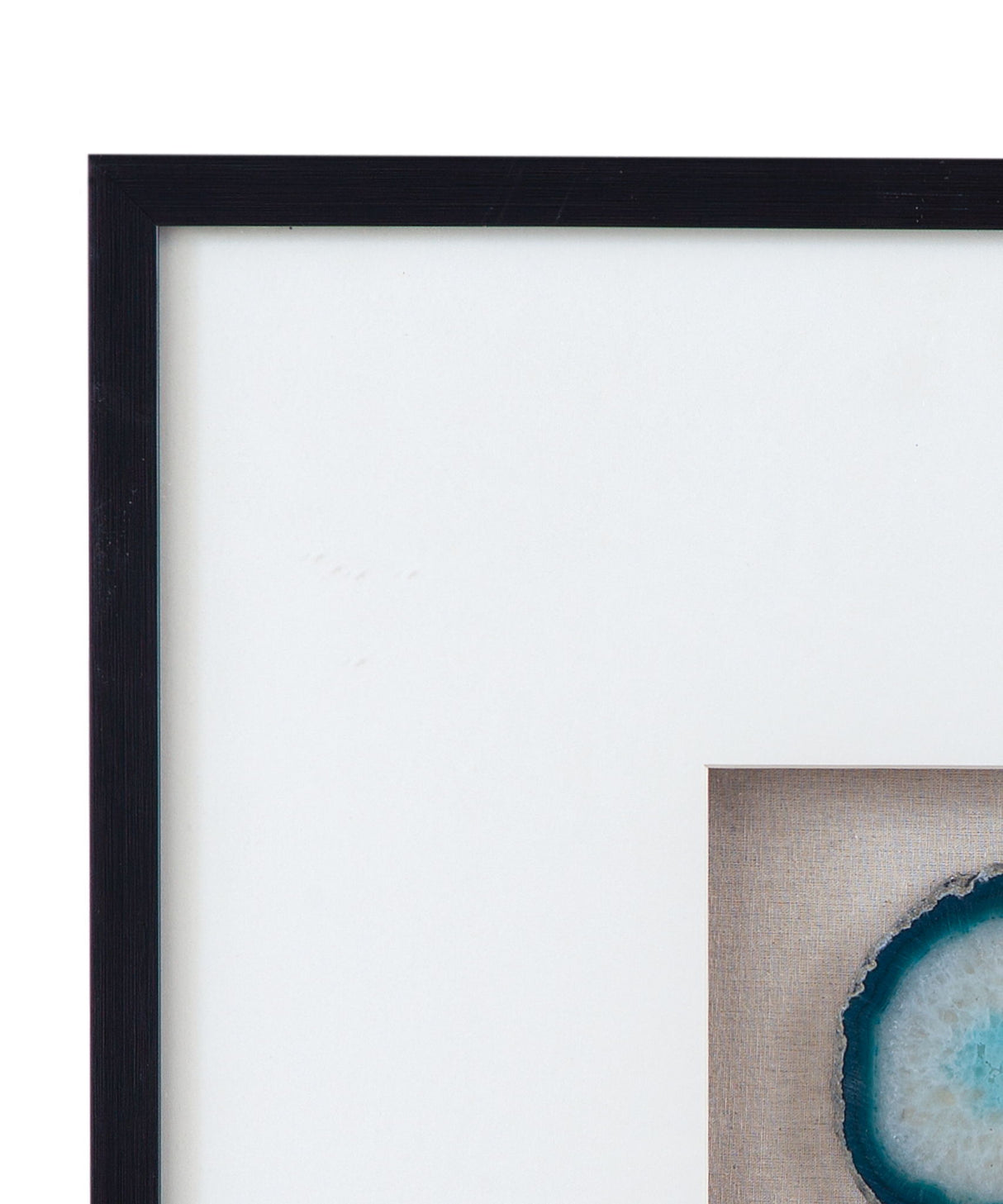 Crystal Geode Wall Art - Blue / White