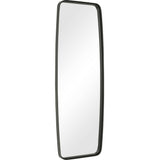 Mirror With Rounded Corners - Matte Black