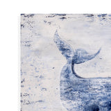 Whale Song Canvas Art - Light Blue