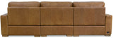 MS - Optimus Three-Seat Power Sectional - Light Brown