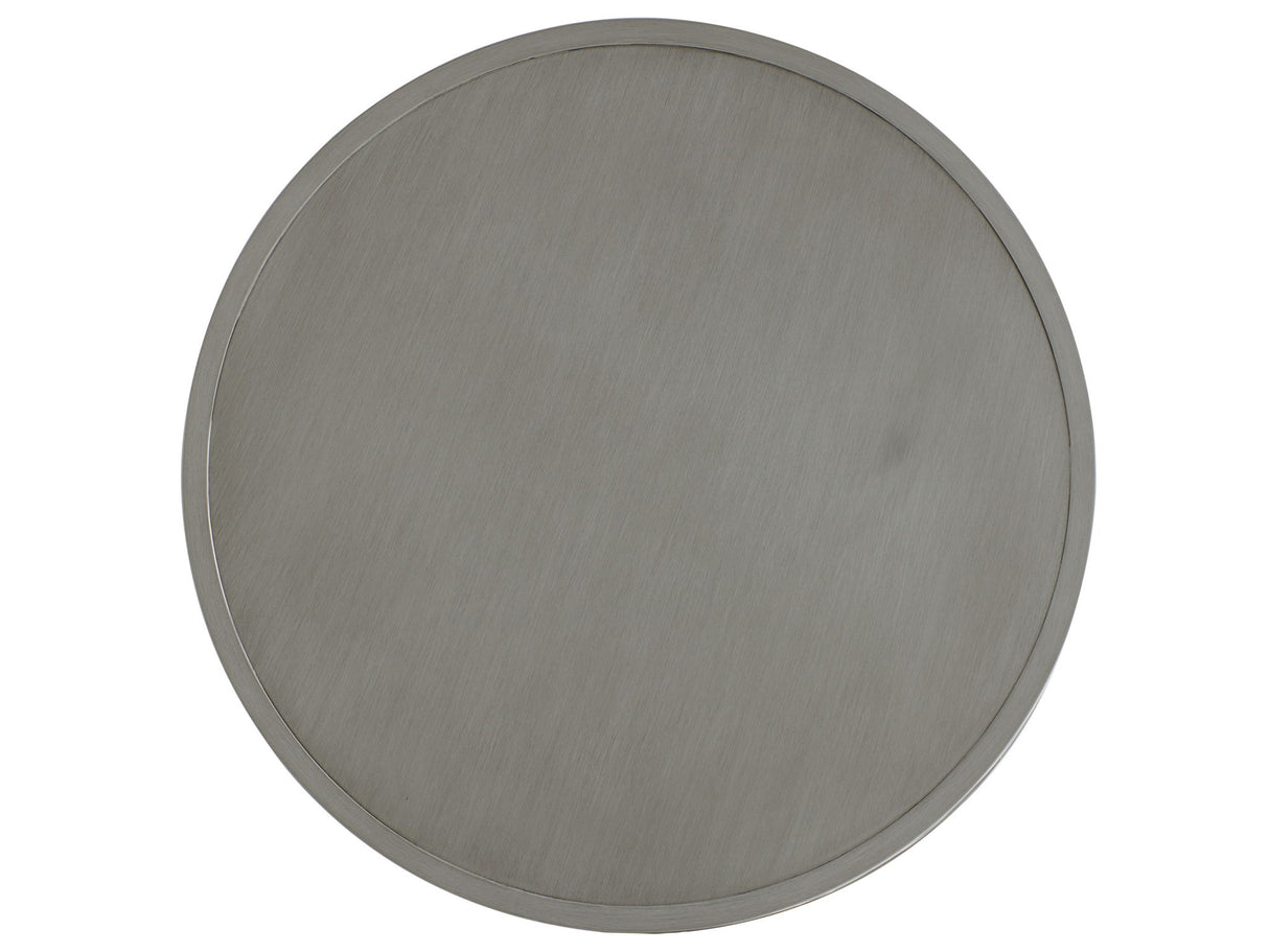 Silver Sands - Round Cocktail Table - Pearl Silver