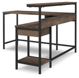 Arlenbry - Gray - L-desk With Storage