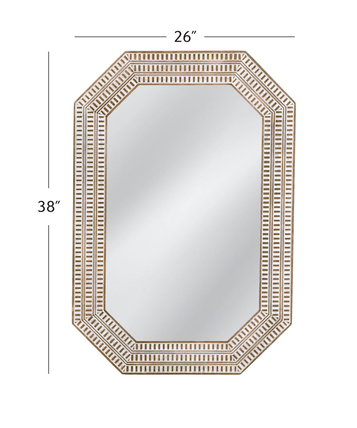 Michael - Wall Mirror - White Washed