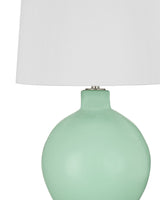 Aruba - Table Lamp - Pastel Mint Green / Silver Detailing
