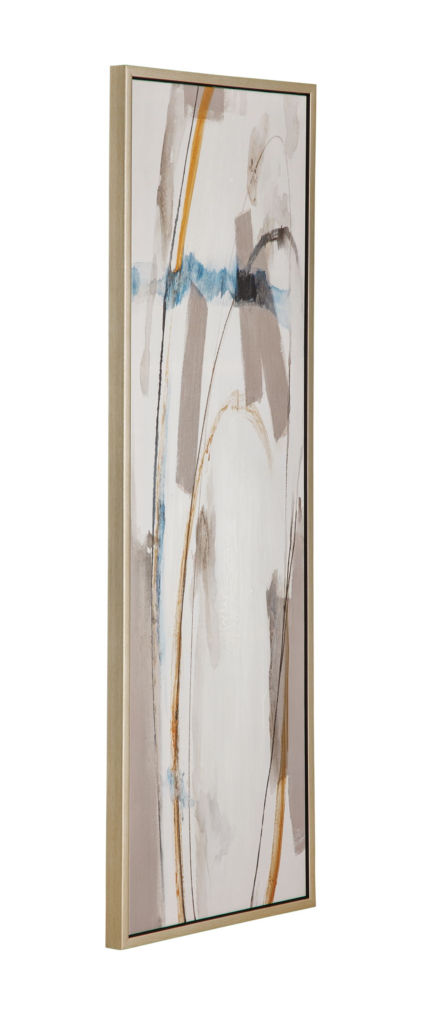 Framed Canvas Tranquil Flow - Gold