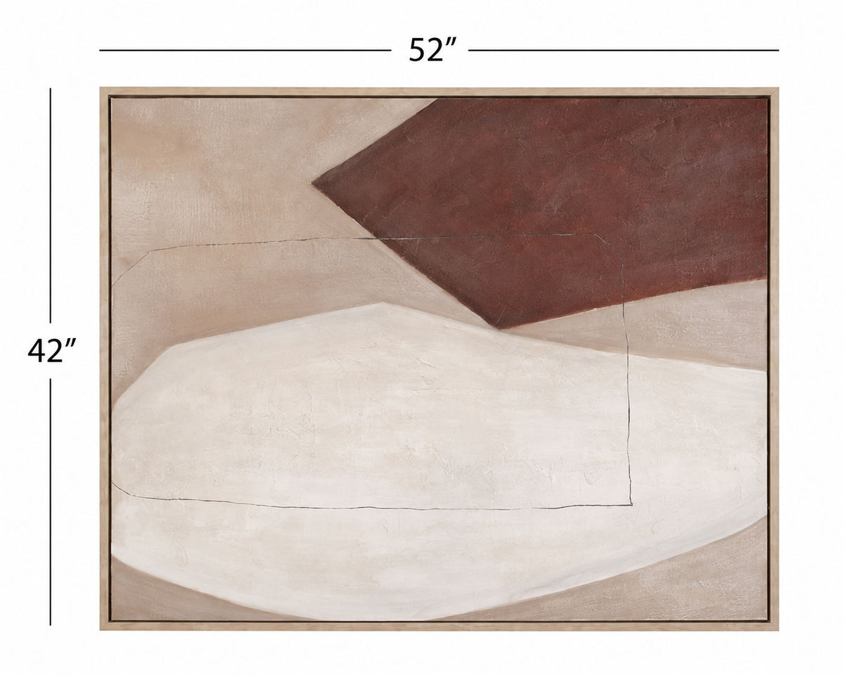 Leadline Framed Canvas - Brown