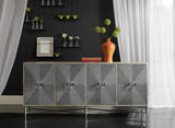 Melange - Zola Four-Door Credenza - Light Brown