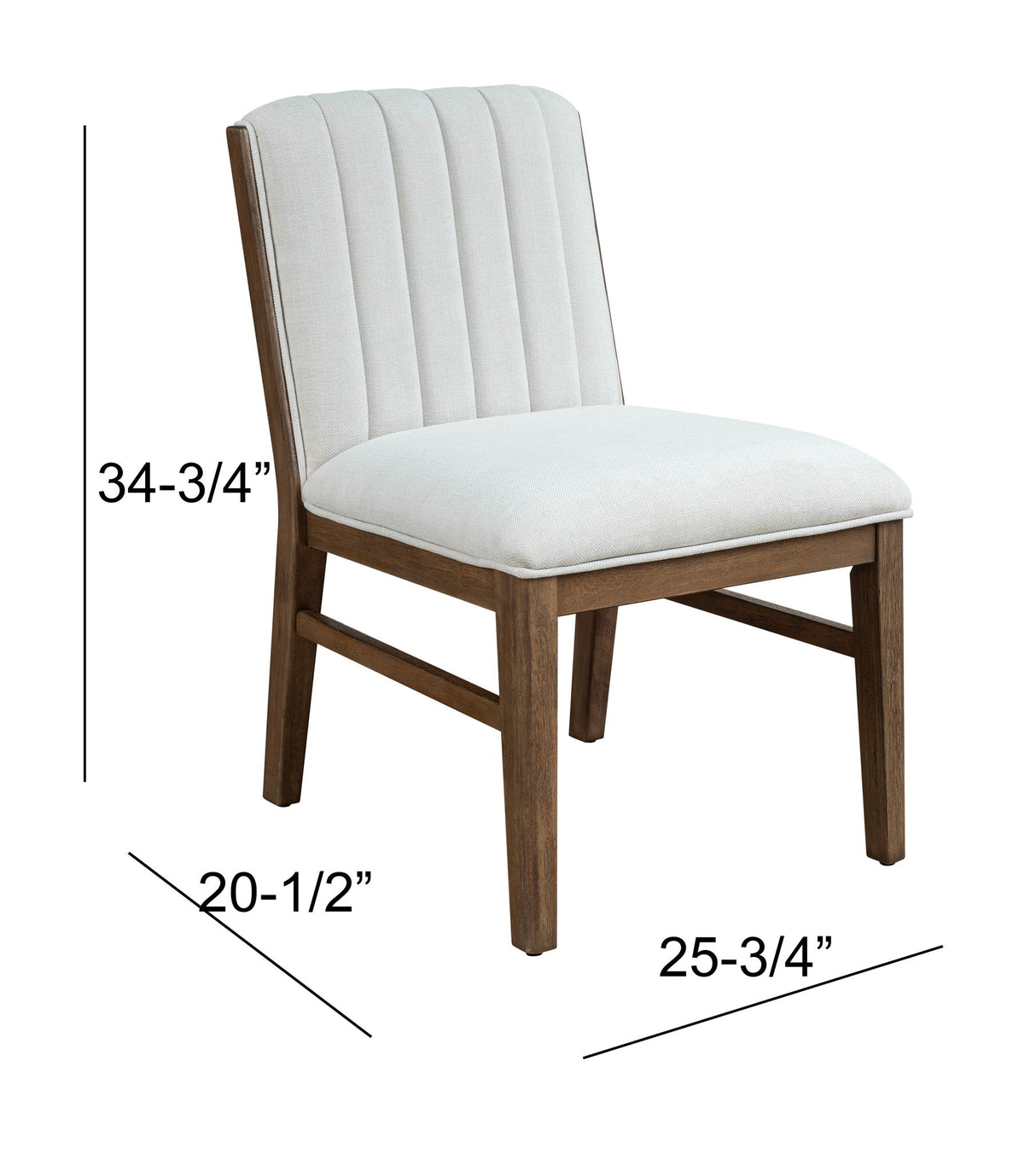 Palmer - Dining Chair - Burnished Oak / Cream