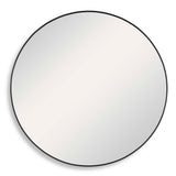 Round Mirror - Satin Black