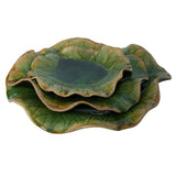 Abella - Ceramic Wall Decor, Set Of 3 - Green