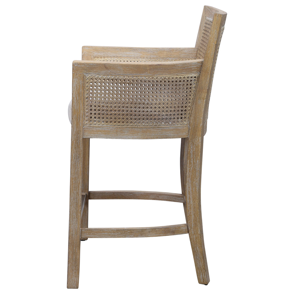 Encore - Counter Stool, Natural - White & Light Brown