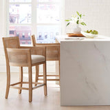 Encore - Counter Stool, Natural - White & Light Brown