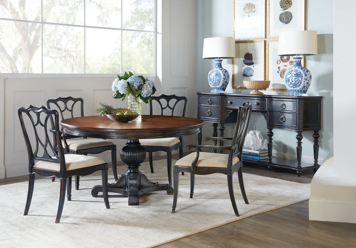 Charleston - Upholstered Seat Arm Chair (Set of 2)