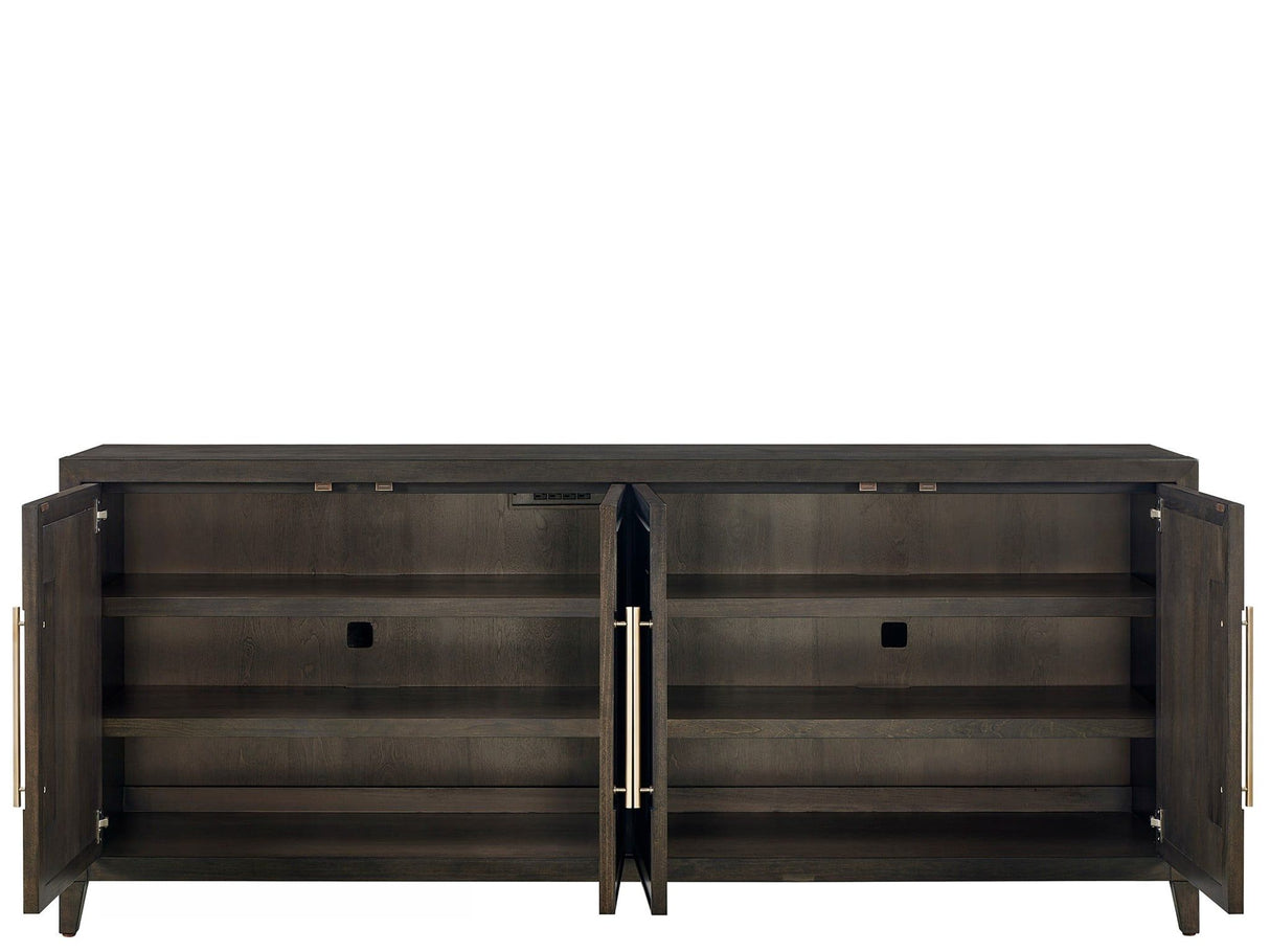Fenwick - Embossed Credenza - Dark Brown
