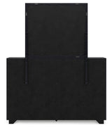 Londer - Dresser And Mirror - Black