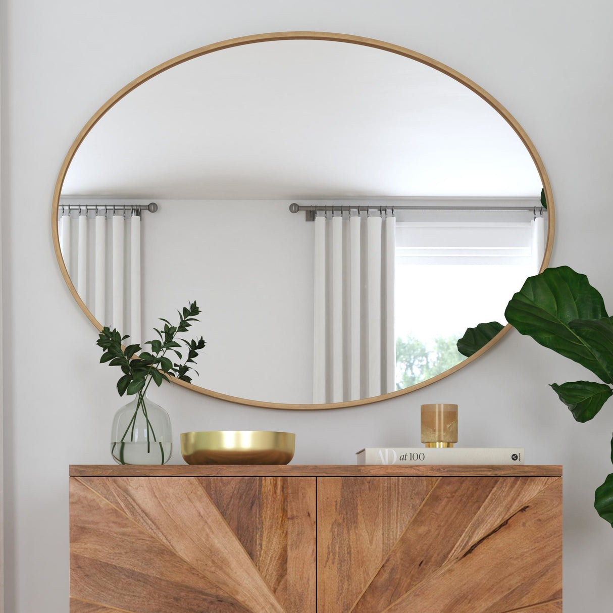 Brigitte - Wall Mirror - Gold