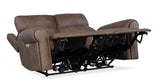 MS - Duncan Power Loveseat With Power Headrest & Lumbar - Dark Brown