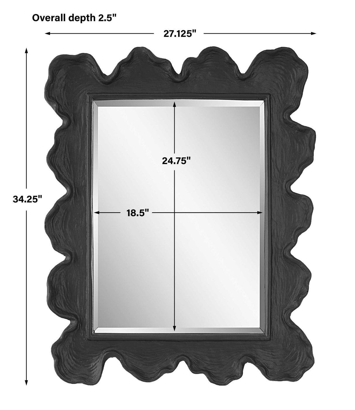 Sea Coral - Mirror - Black