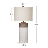 Lamar - Table Lamp - White