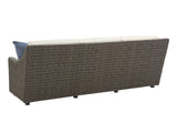 Cypress Point Ocean Terrace - Wicker Long Sofa - Dark Brown