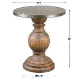 Blythe - Wooden Sidetable - Gray, Dark