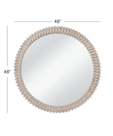 Claire - Wall Mirror - White Wash