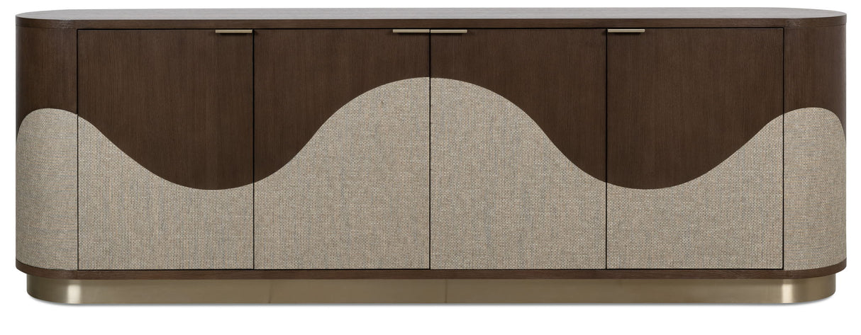 Commerce And Market - Roll With It Four-Door Credenza - Dark Brown / Gray