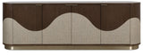 Commerce And Market - Roll With It Four-Door Credenza - Dark Brown / Gray