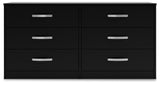 Finch - Six Drawer Dresser - 29'' Height - Black