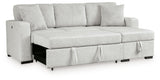 Wohlen - 2-Piece Sectional With Pop Up Sleeper And LAF Corner Chaise - Alloy