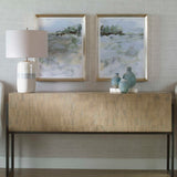 Far Away View - View Framed Prints - Light Blue