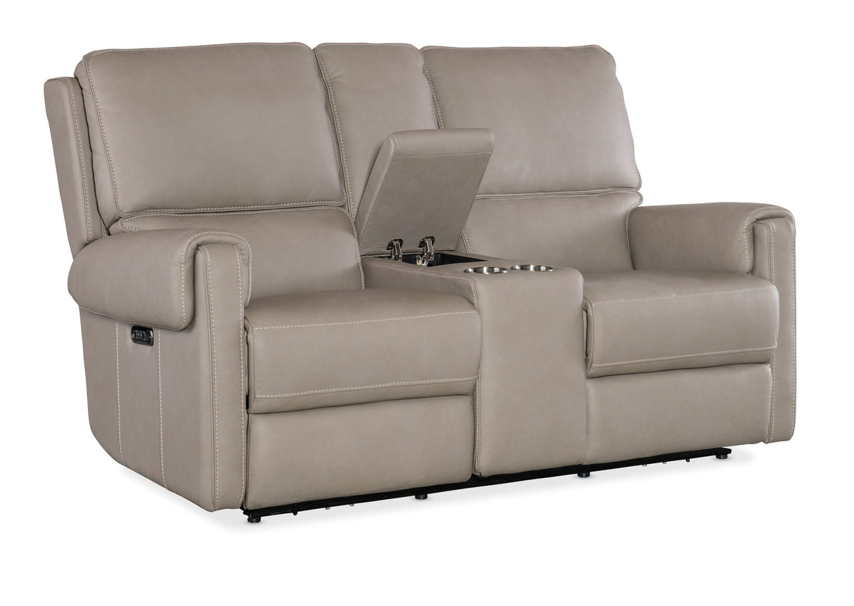 SS - Somers Power Console Loveseat With Power Headrest