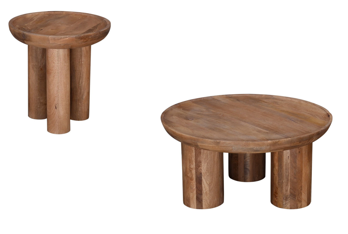 Blair - Round End Table - Dark Brown