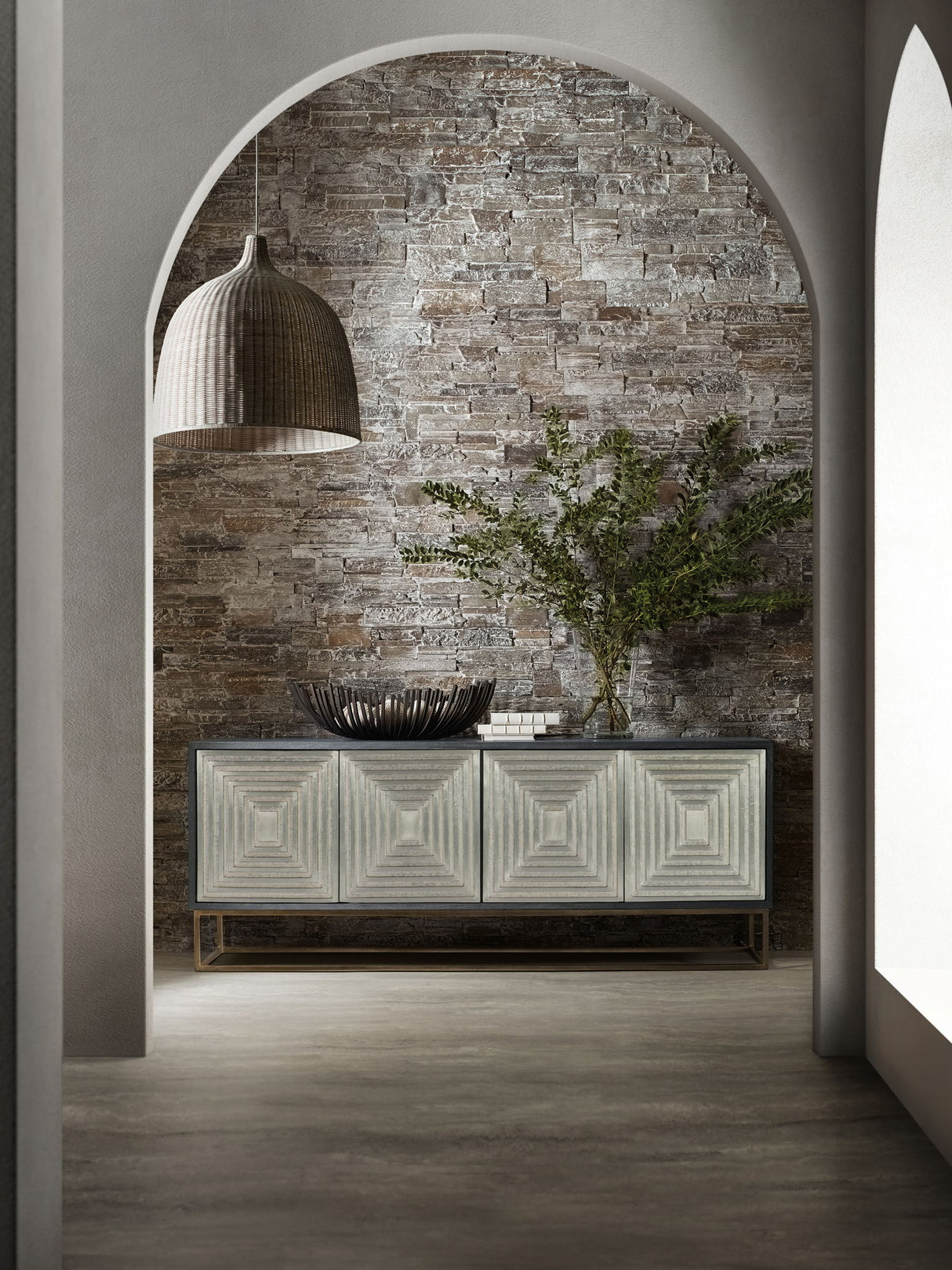 Commerce And Market - Dimensions Credenza - Dark Gray