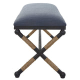 Firth - Rustic Bench - Navy
