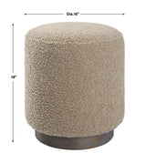 Avila - Round Ottoman - Latte