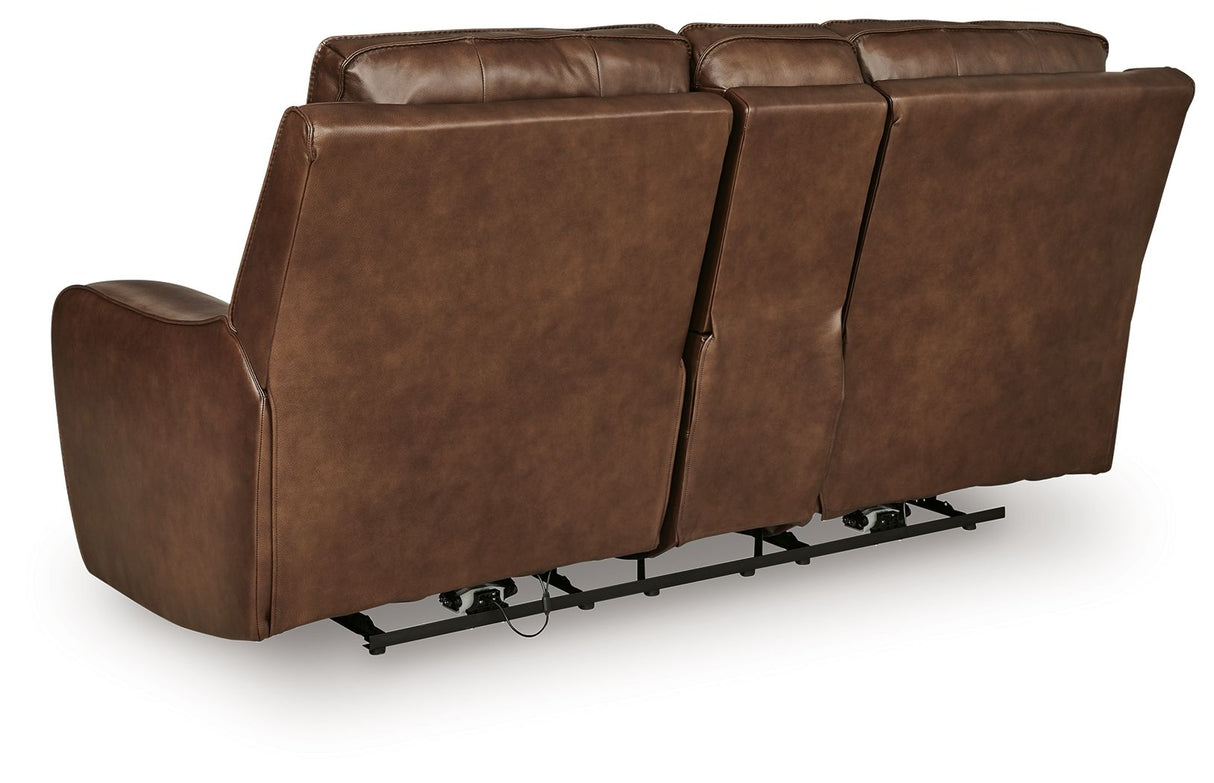 DeepWakes - Power Reclining Loveseat / Console / Adjustable Headrest