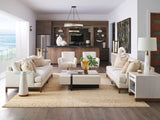 Carmel - Castlewood Glass Top Accent Table - Beige
