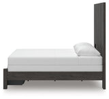 Fraluna - 3 Pc. - Queen Panel Storage Bed, Dresser And Mirror - Charcoal
