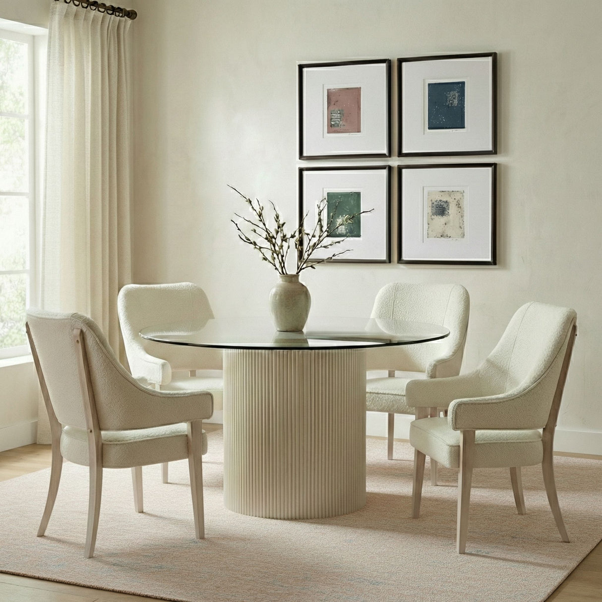 Lena - Dining Table - White