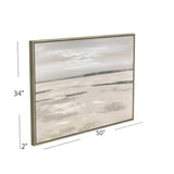 Silver Landscape Canvas Art - Gray