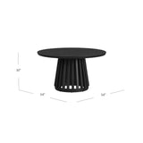 Mateo - Round Dining Table - Black