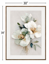 Floral Harmony III Framed Canvas - Pink