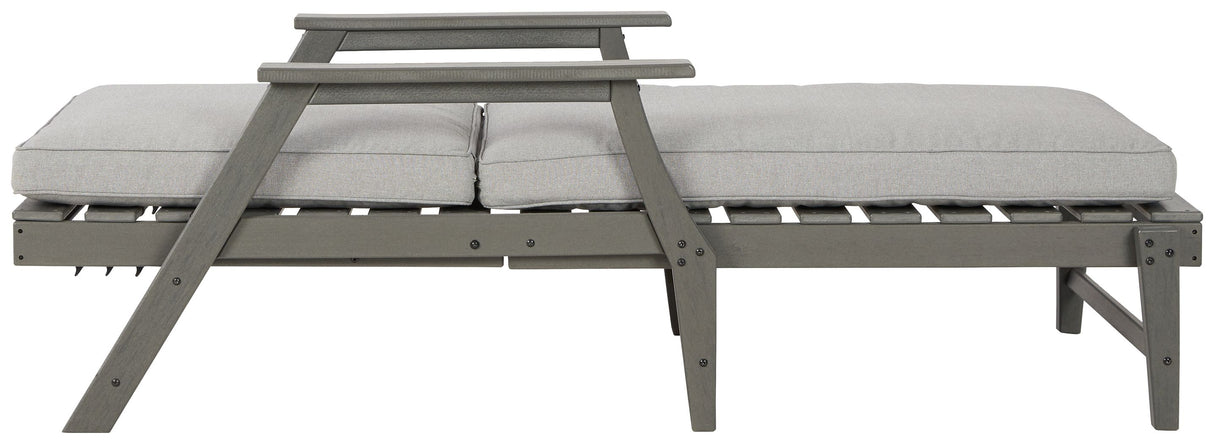Visola - Gray - Chaise Lounge with Cushion