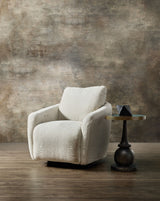 CC - Bonnie Swivel Chair With Power Footrest - White