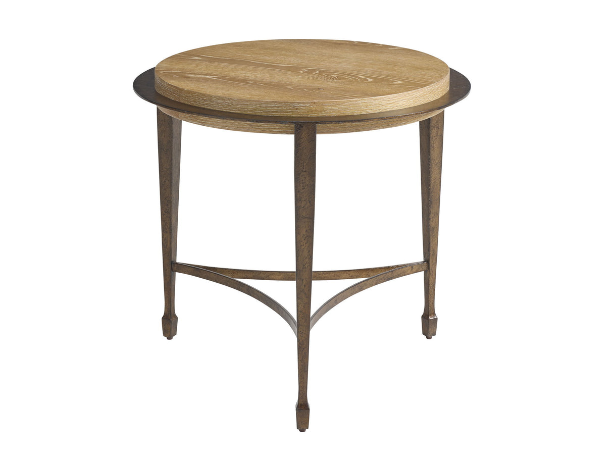 Montecito - Catalonia Round Side Table - Light Brown