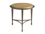 Montecito - Catalonia Round Side Table - Light Brown